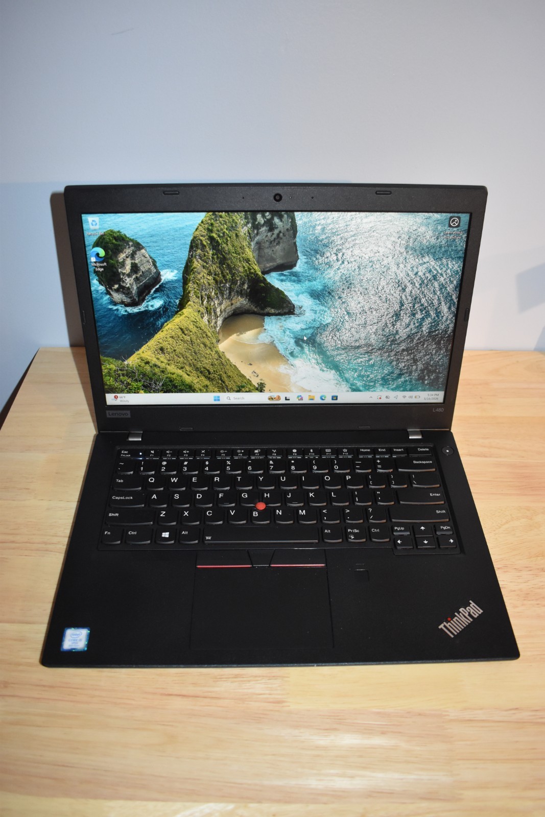 Lenovo Thinkpad L480 Intel Quad Core i5-8350U 8GB RAM 128GB SSD Windows 11 Pro