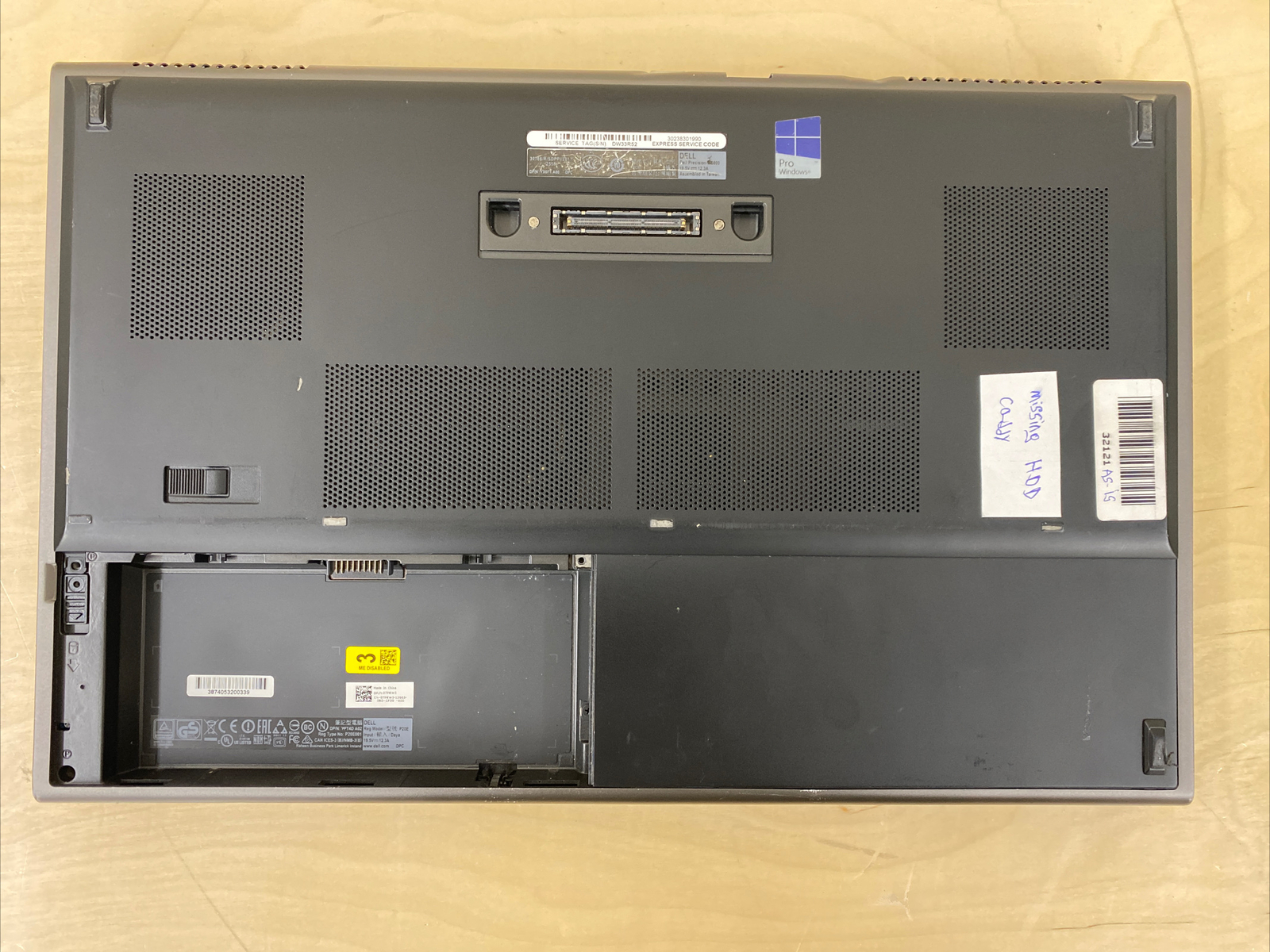 Dell Precision M6800 Sold As-Is For Parts No HD No Ram No Charger