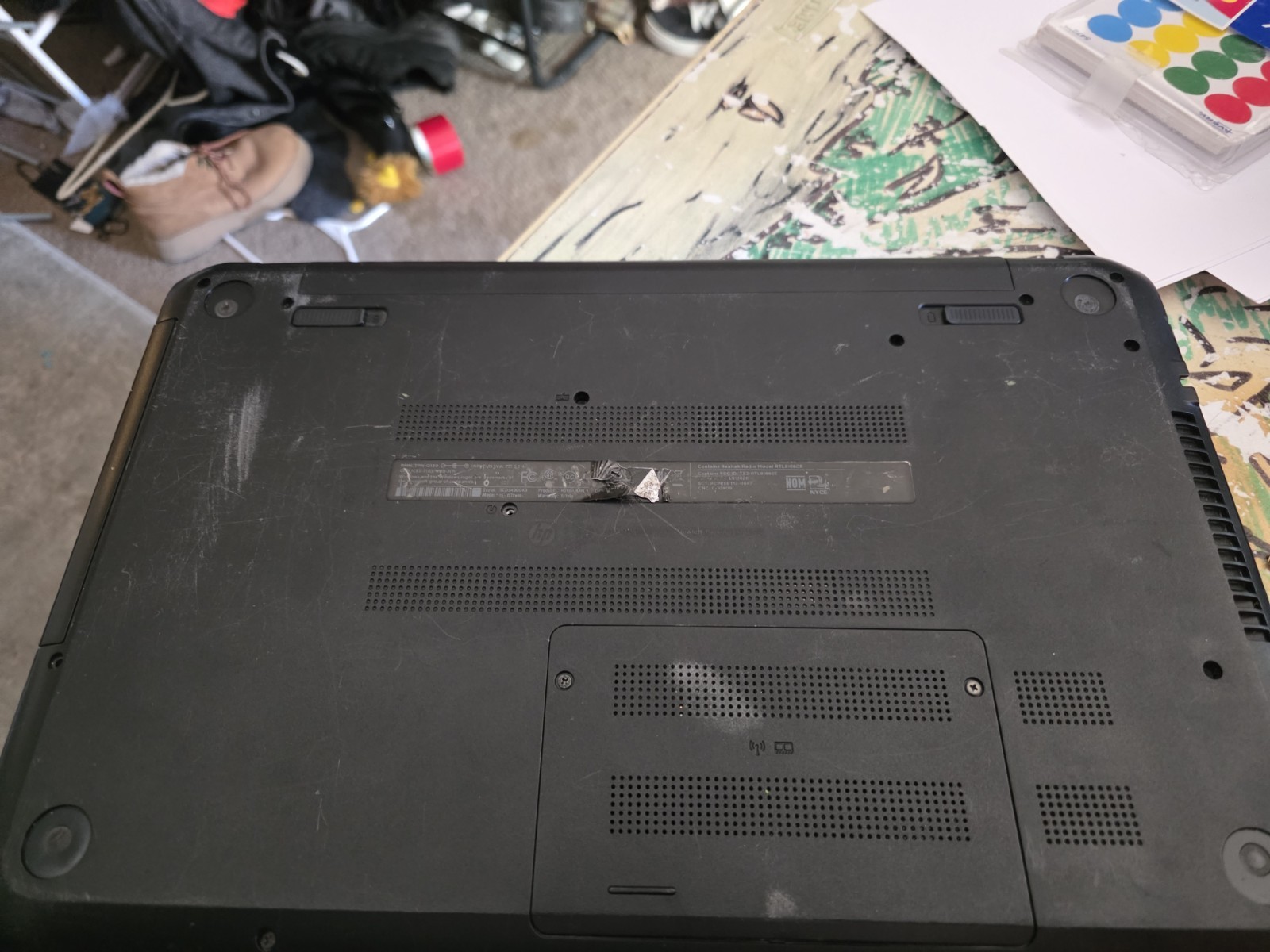 Hp Red Laptop For Parts Only
