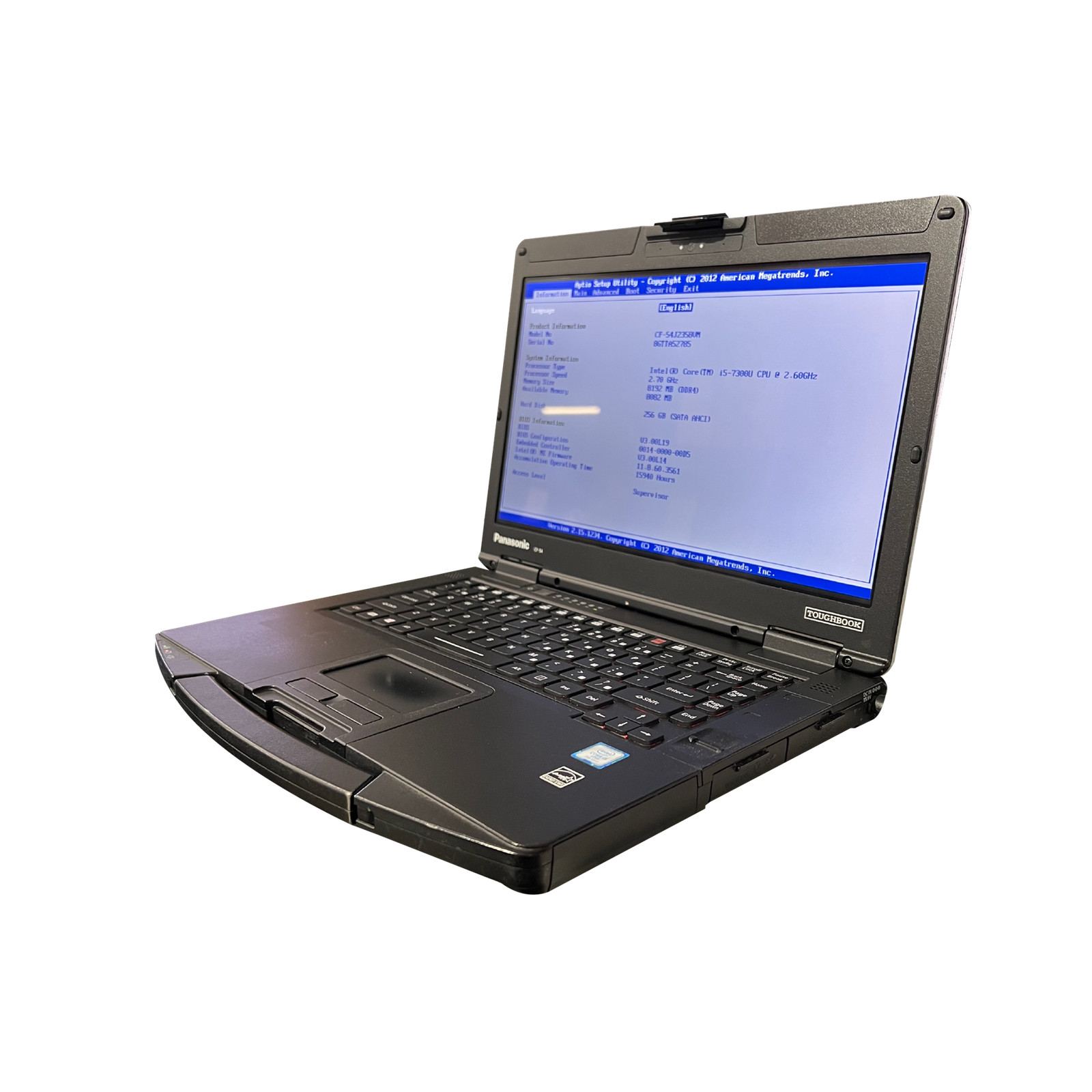 Panasonic Toughbook CF-54 MK3 i5-7300U 8GB RAM 256GB SSD 4G LTE touchscreen