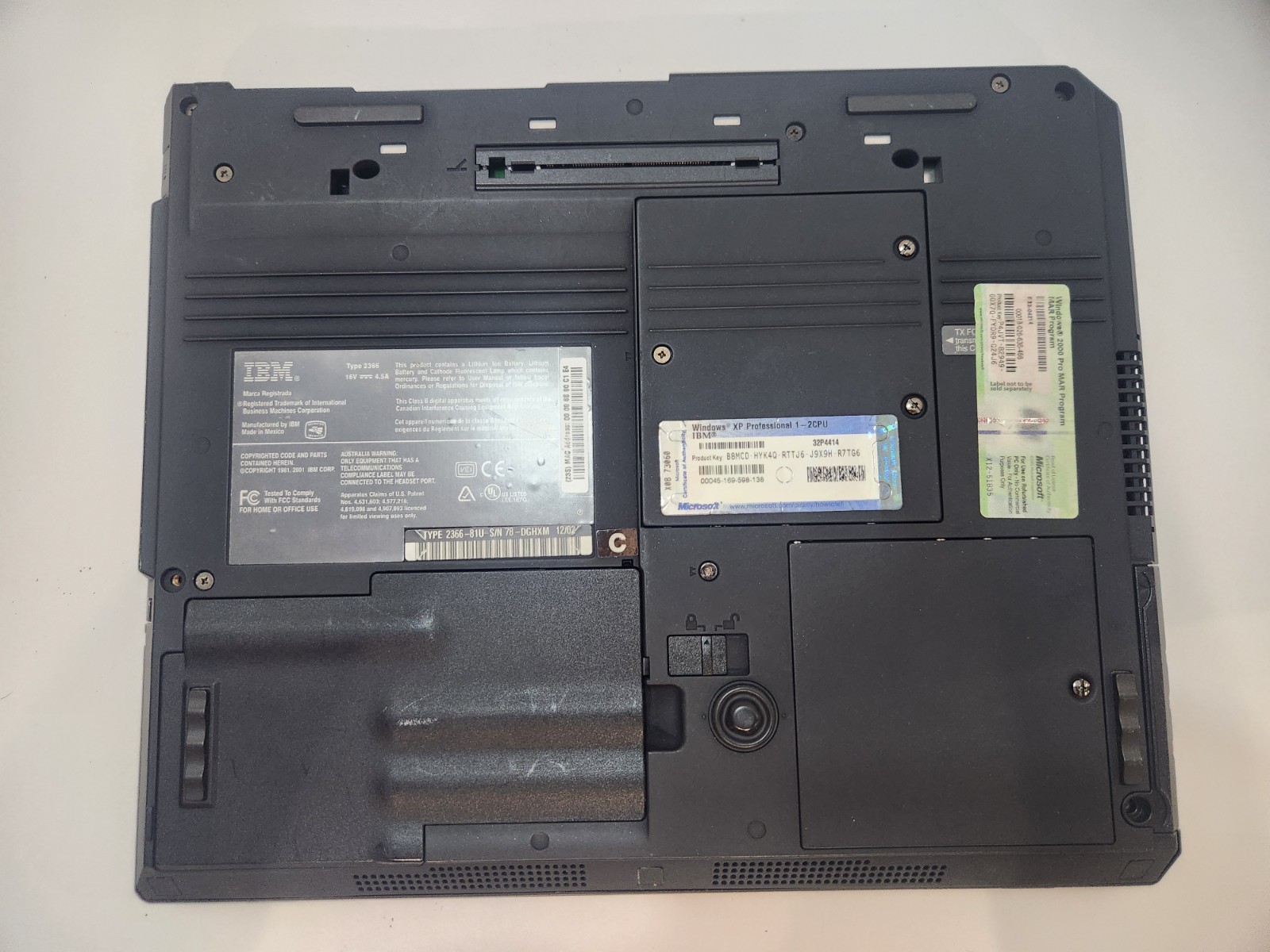 IBM ThinkPad T30 2366-81U Laptop Pentium 4-M 1.8GHz 256MB 40GB Windows 2000…