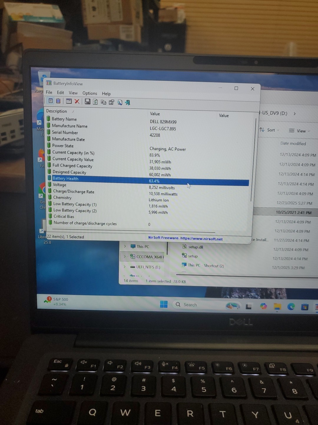 Dell Latitude 7400 14″ i5-8365U 8GB 256gb SSD Laptop W11P 122425-1
