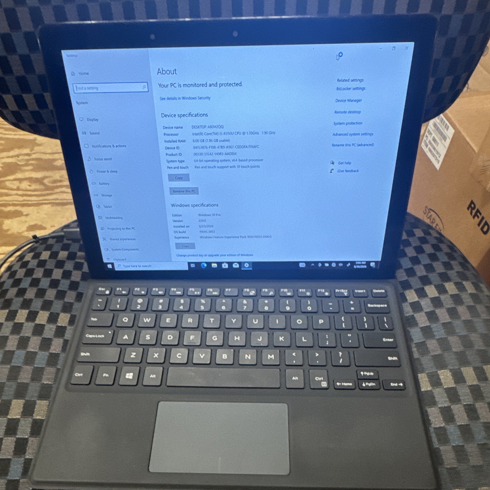 Dell Latitude 5290 2-in-1 12.3″ i5-8350U 8GB 256GB SSD Touch Win 10 Pro