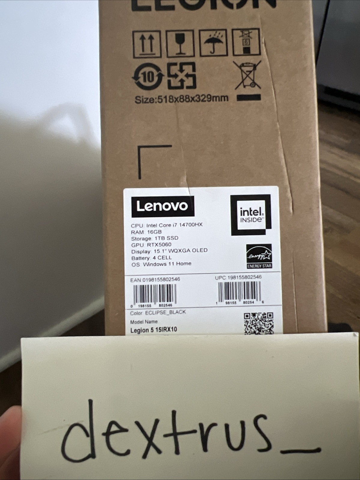 Lenovo Legion 5i Gen 10 15.1″ OLED i7-14700HX RTX 5060 16GB 1TB (SI010)