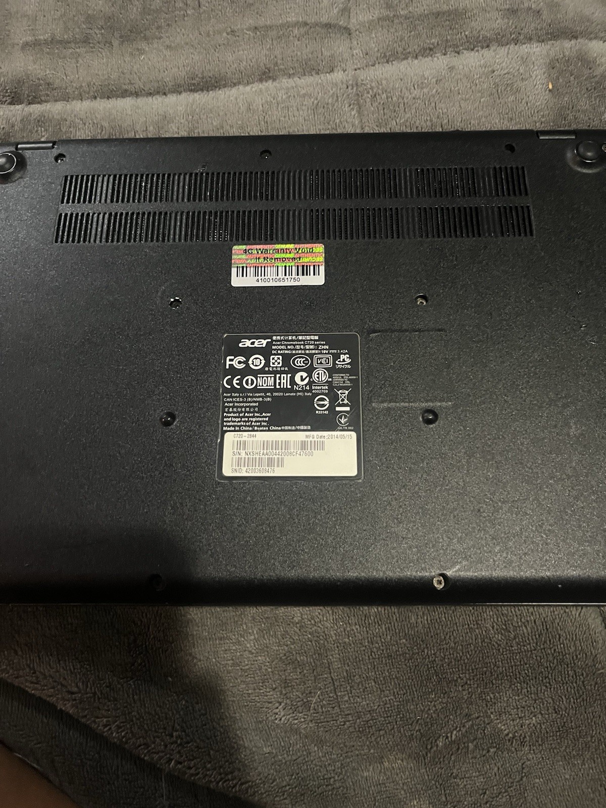 Acer Chromebook C720 – 11.6″ Intel Celeron Processor Chrome OS
