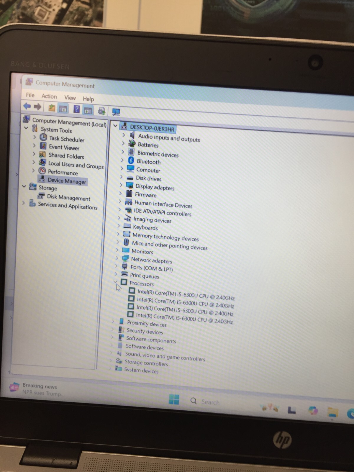 HP EliteBook 840 G3 14″ Core i5 6th gen 2.40GHz 12GB RAM 256GB SSD