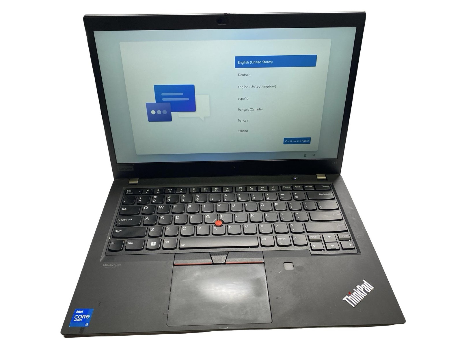 Lenovo ThinkPad T14s Gen 2i Core i5 1145G7 8GB 128GB Win11Pro