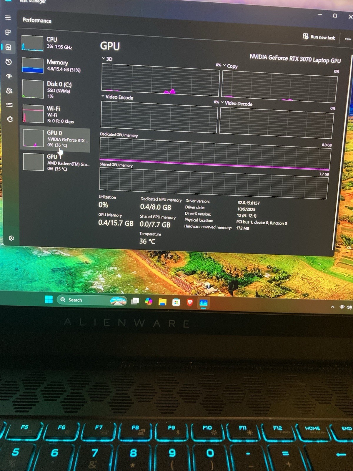 Alienware M15 R5 Ryzen Edition 64GB RAM, 512GB NVMe, Ryzen 7 5800H, RTX 3070