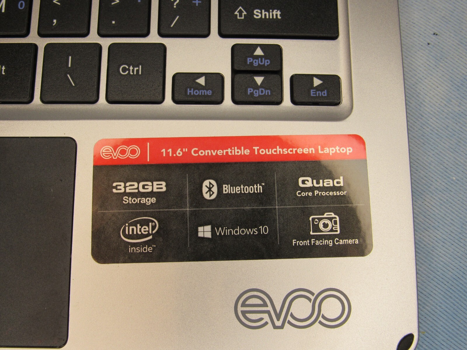 EV-L2in1-116-1-SL 11.6″ Convertable Touchscreen Laptop Quad Core 1.44GHz