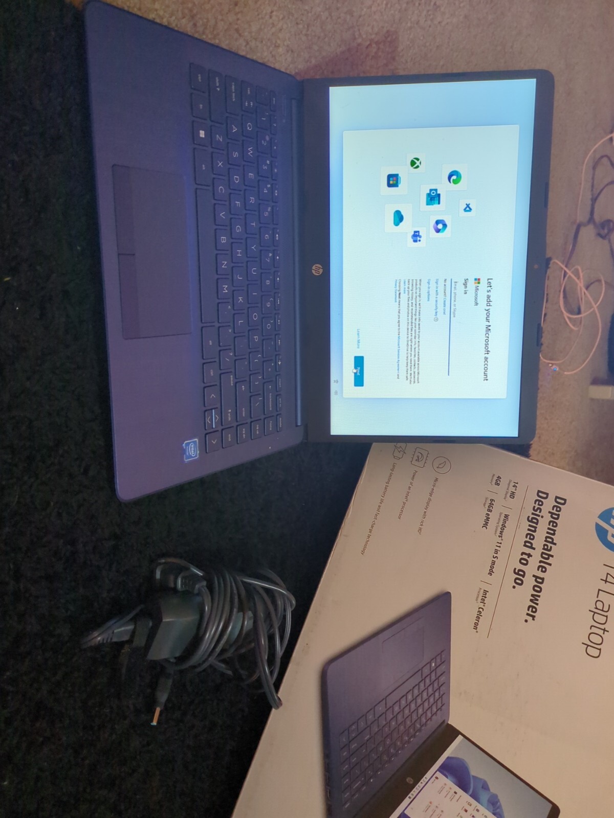 HP Stream 14-cb116ds 14 inch (64GB, Intel Celeron N, 1.10GHz, 4GB)…