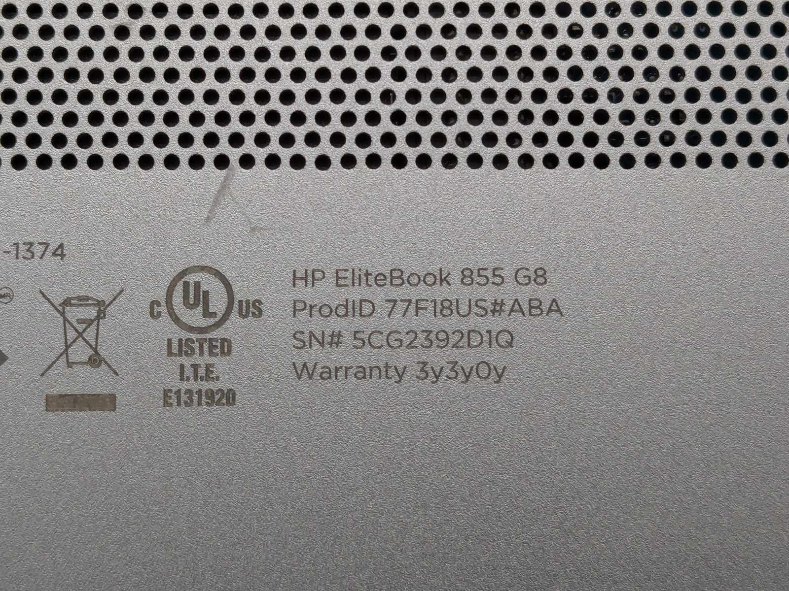 HP ELITEBOOK 855 G8 15″ FHD Touch RYZEN 7 PRO 5850U 512GB 16GB W11P Backlit
