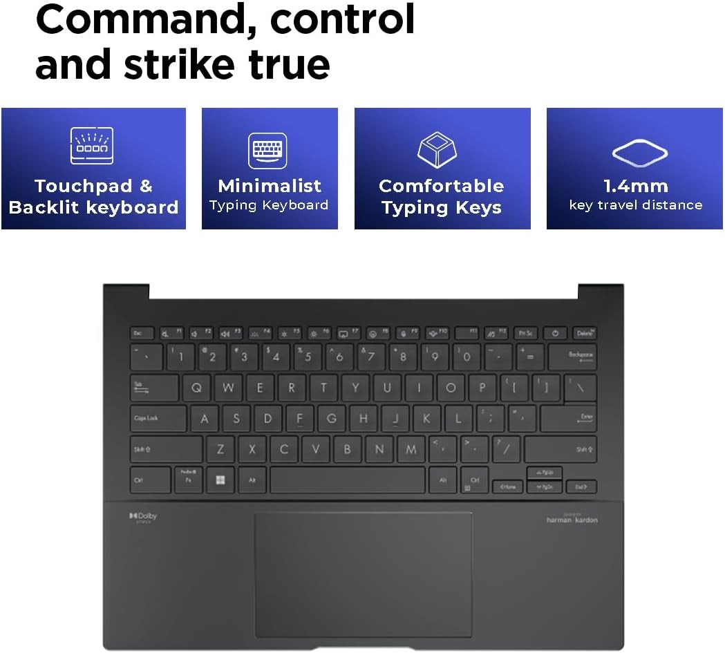 Asus Zenbook Q415MA – FHD+ Touch – Ultra 5 125H – 8GB RAM – 512GB SSD – Black