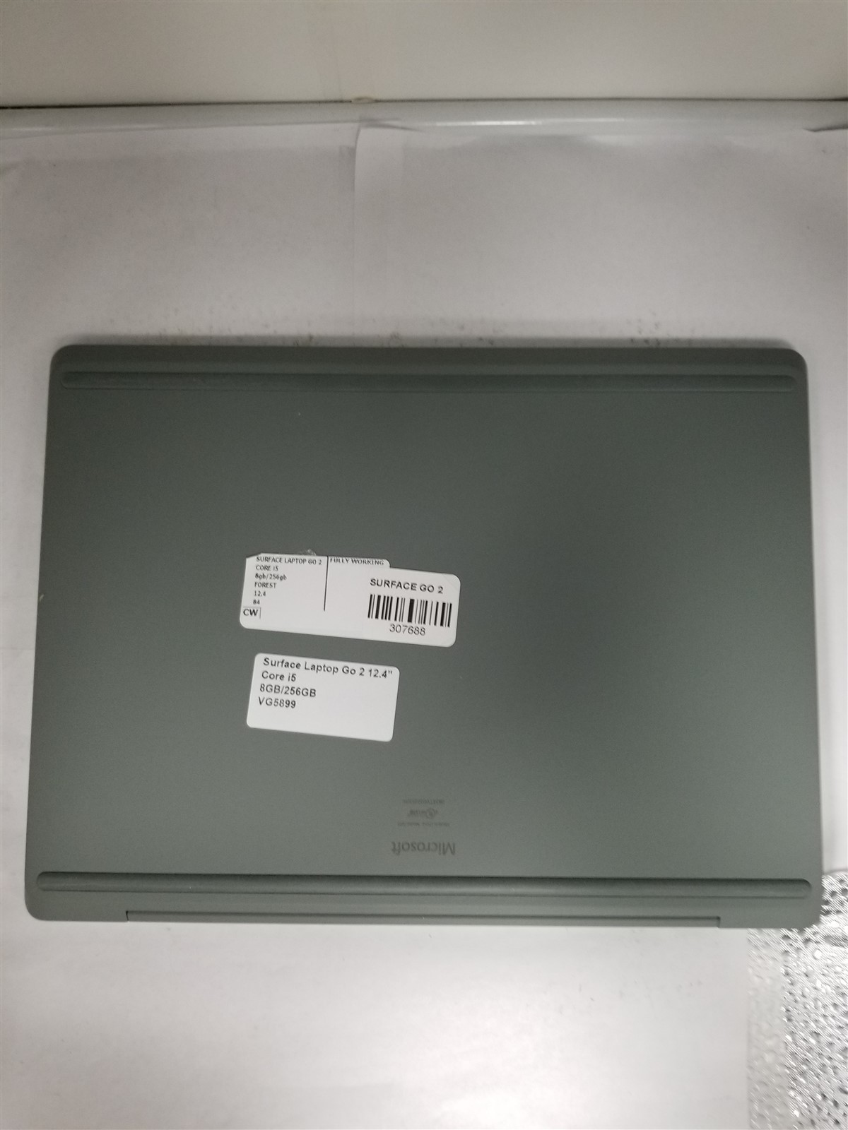 Microsoft Surface Laptop Go 2 Core i5 12.4″ 8GB/256GB Green Fully Working VG5899