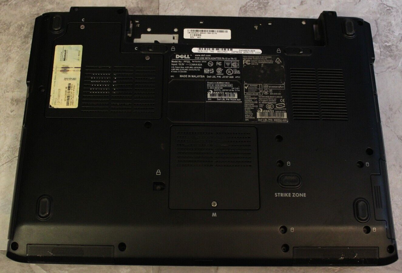 Dell Inspiron 1520 For Parts Booted 160GB HDD Wiped 2GB Ram Core 2 Duo@1.66GHz