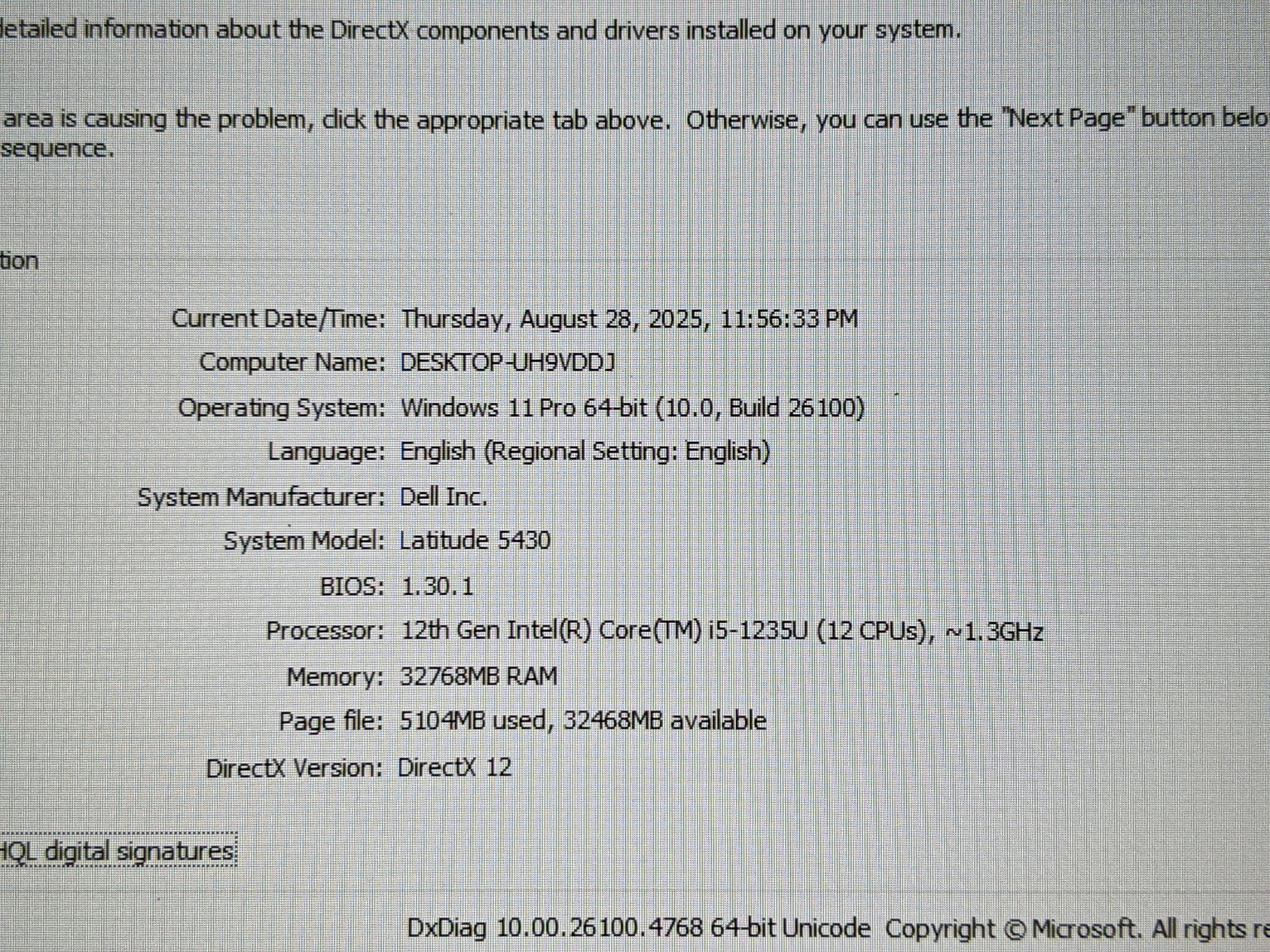 Dell Latitude 5430 14″ FHD i5-1235U 1.3GHz (max 4.4 GHz) 32GB 256GB SSD W11P +PA