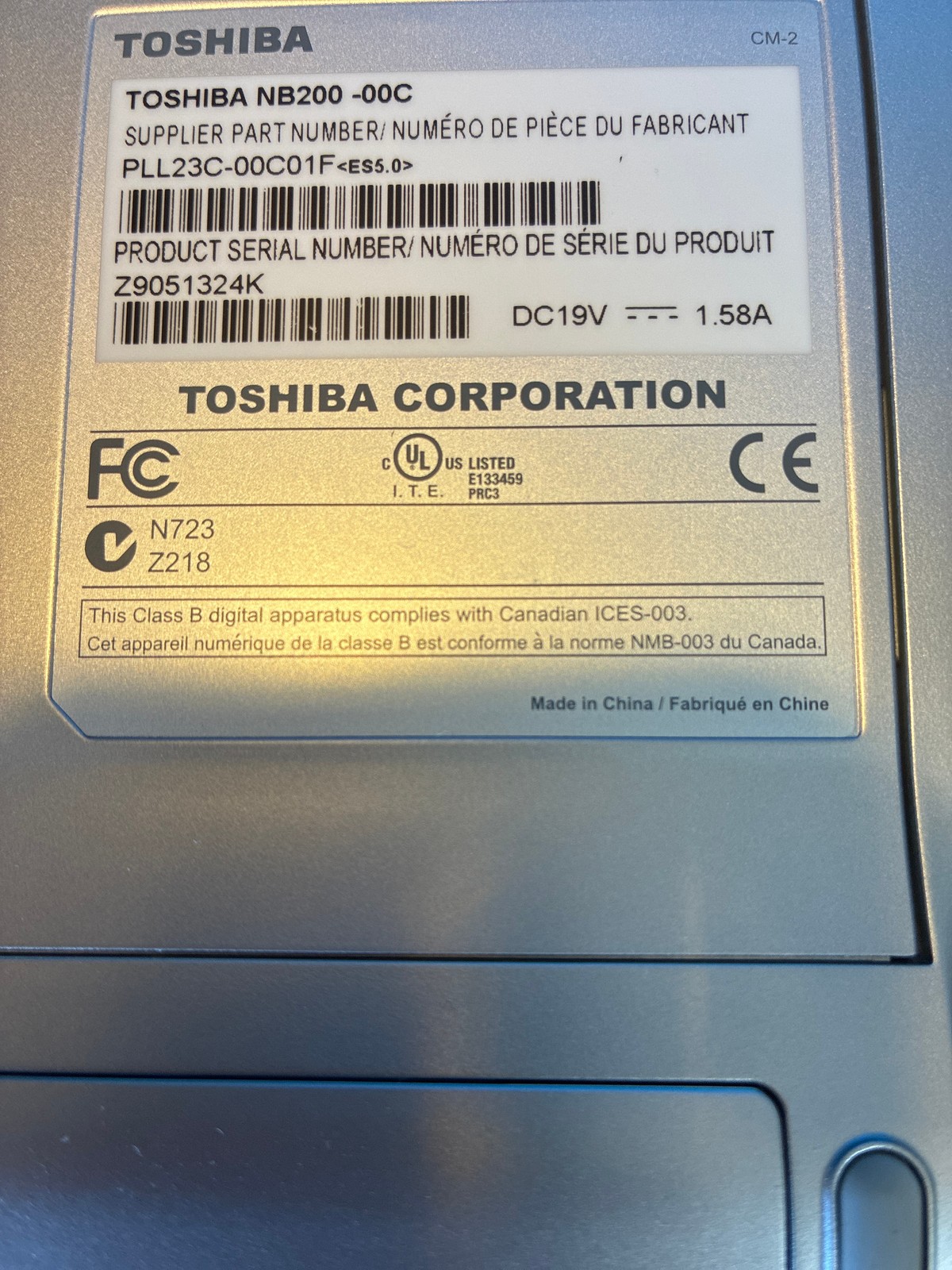 Grade A 🔥 Toshiba NB200-00C 10.1 inch Atom N280 2GB 250G HD Win 7 + Ac adapter