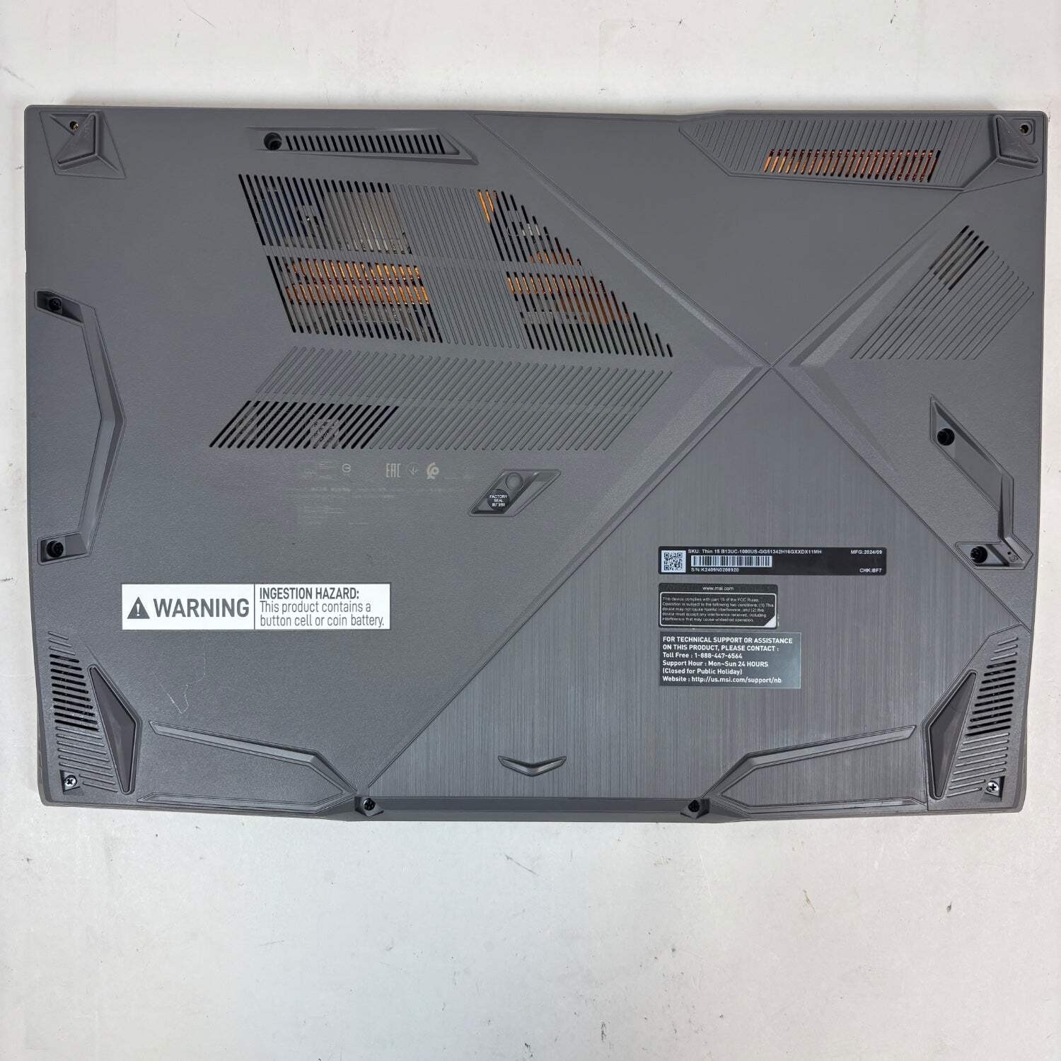 MSI Thin 15 B13UC 15.6″ i5-13420H 2.1GHz 16GB RAM 512GB SSD GeForce RTX 3050