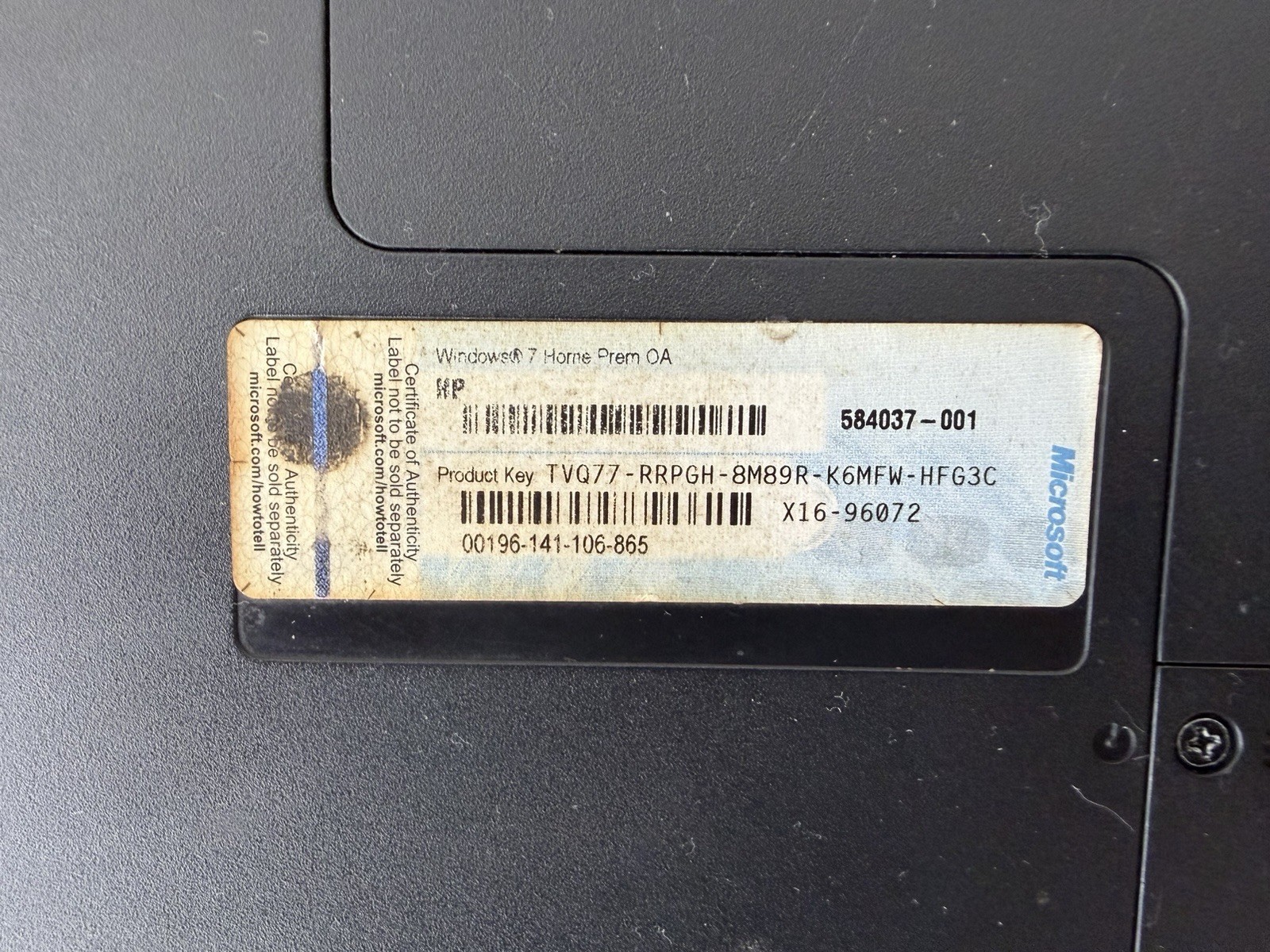 Compaq Presario CQ56 Laptop for Parts Only No Power Supply