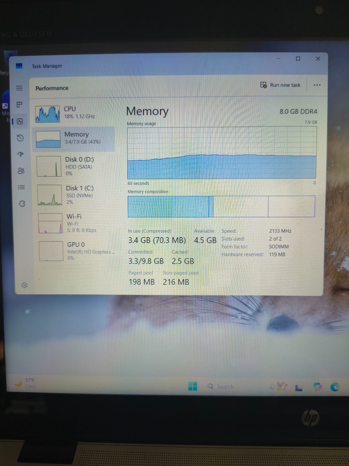 HP 15.6″ Elitebook G3 Core i5VPRO@2.4GHz 256GB NVMe SSD+1TB HDD Windows 11 Pro