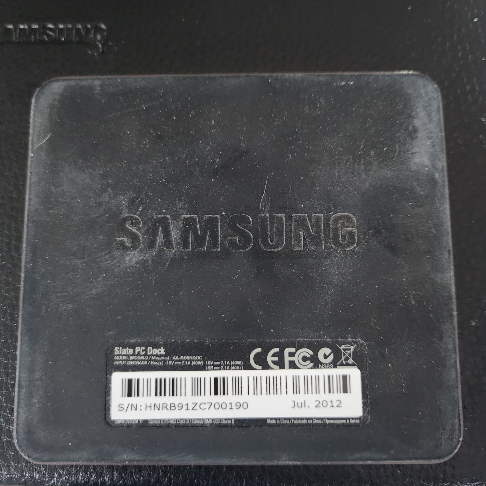 Samsung 700t Notebook MOD. XE700T1A, Slate Docks, LG DVD writer