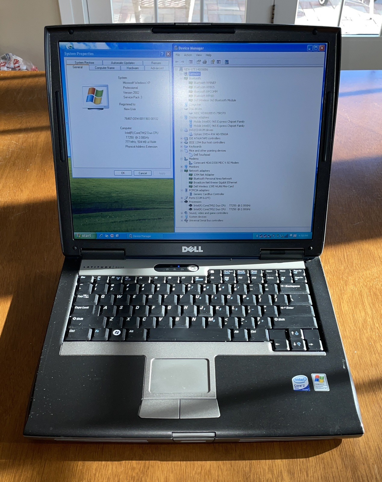 Dell Latitude D530 Retro Windows XP Laptop (F4G1)