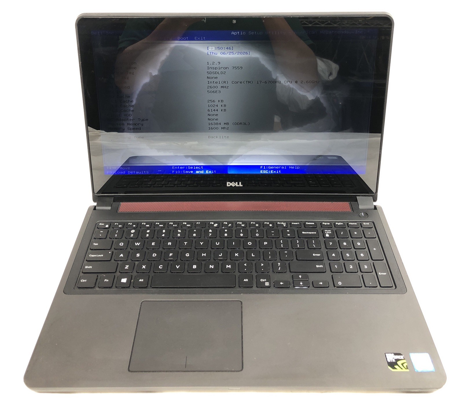 Dell Inspiron 7559, Intel Core i7-6700HQ, GTX 960M, 16GB RAM, NO SSD/OS *READ*