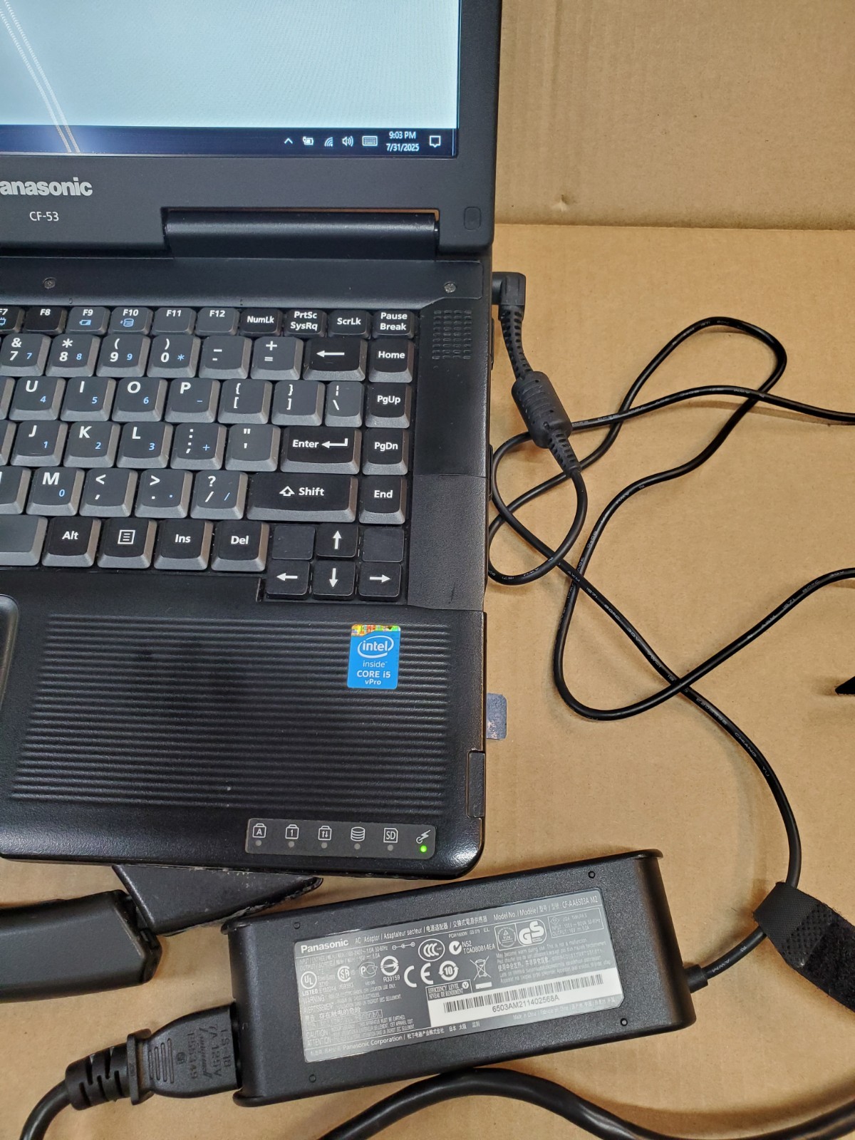 Panasonic Toughbook CF-53 14″ Core i5 4310U 4GB RAM 256GB SSD DVD-RW WIN 10 Pro