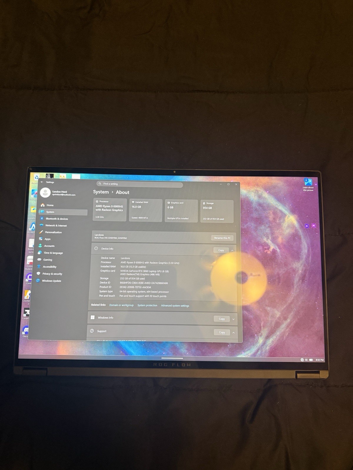 ASUS ROG Flow X16 Gaming Laptop – Ryzen 9 / RTX 3060 / 16GB / 1TB / Touchscreen