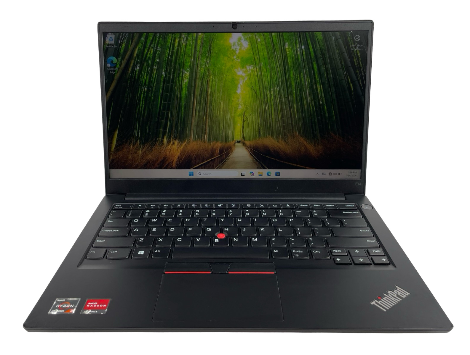 LENOVO THINKPAD E14 GEN 2 |RYZEN 3 4300U |128GB NVME | 12 GB W/OUT AC,WIN10P