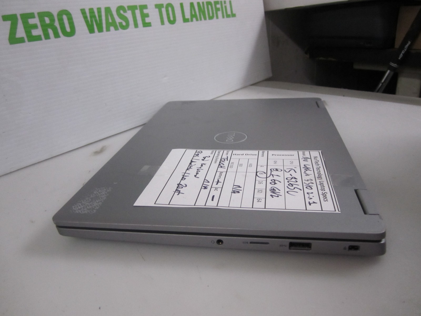 Dell 3310 2 in 1 I5-8265U 1.60GHZ 8GB NO HDD/AC/OS LAPTOP BIOS READ