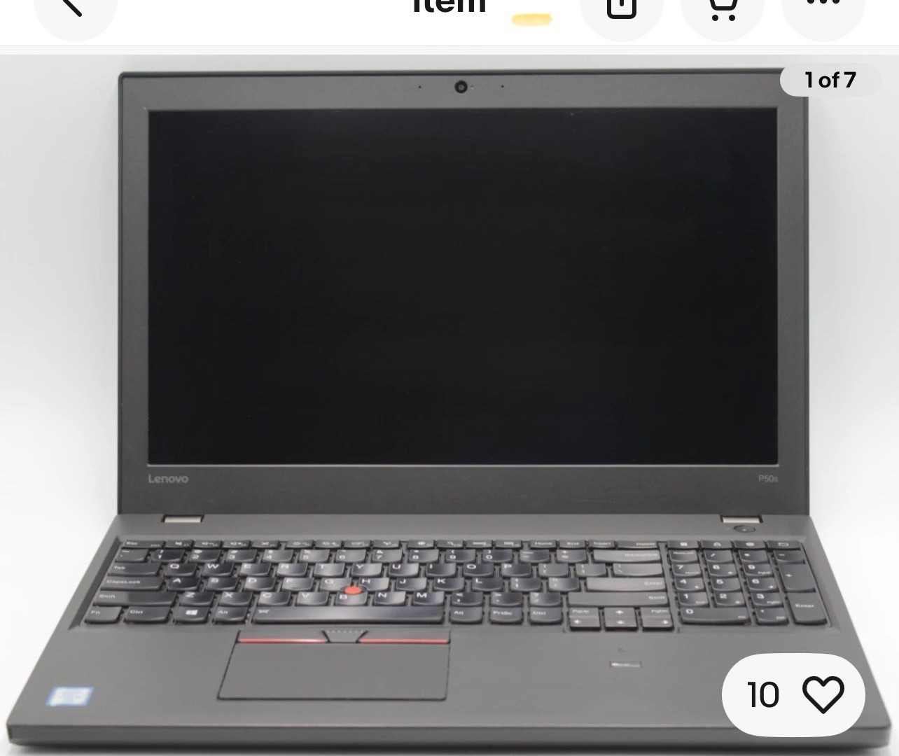 Lenovo ThinkPad P50S i5-6300U, 2.40GHz 16GB 256gb SSD Win11 With Charger