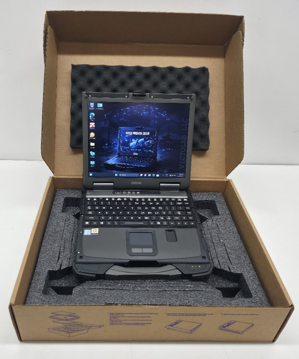 GETAC B300 G6 Laptop CORE I7 6th Gen 8GB 512GB SSD LTE Touch DVD Finger GPS