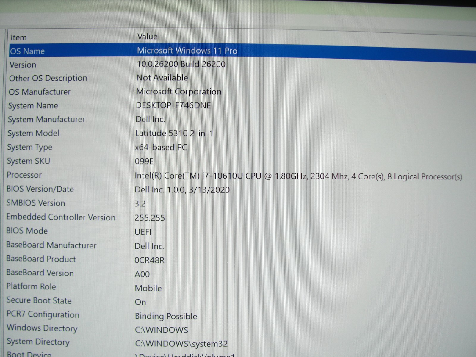 Dell Latitude 5310 2n1 13.3″ FHD TOUCH i7-10 vPRO 1.8GHz 32GB 512GB SSD W11P +PA