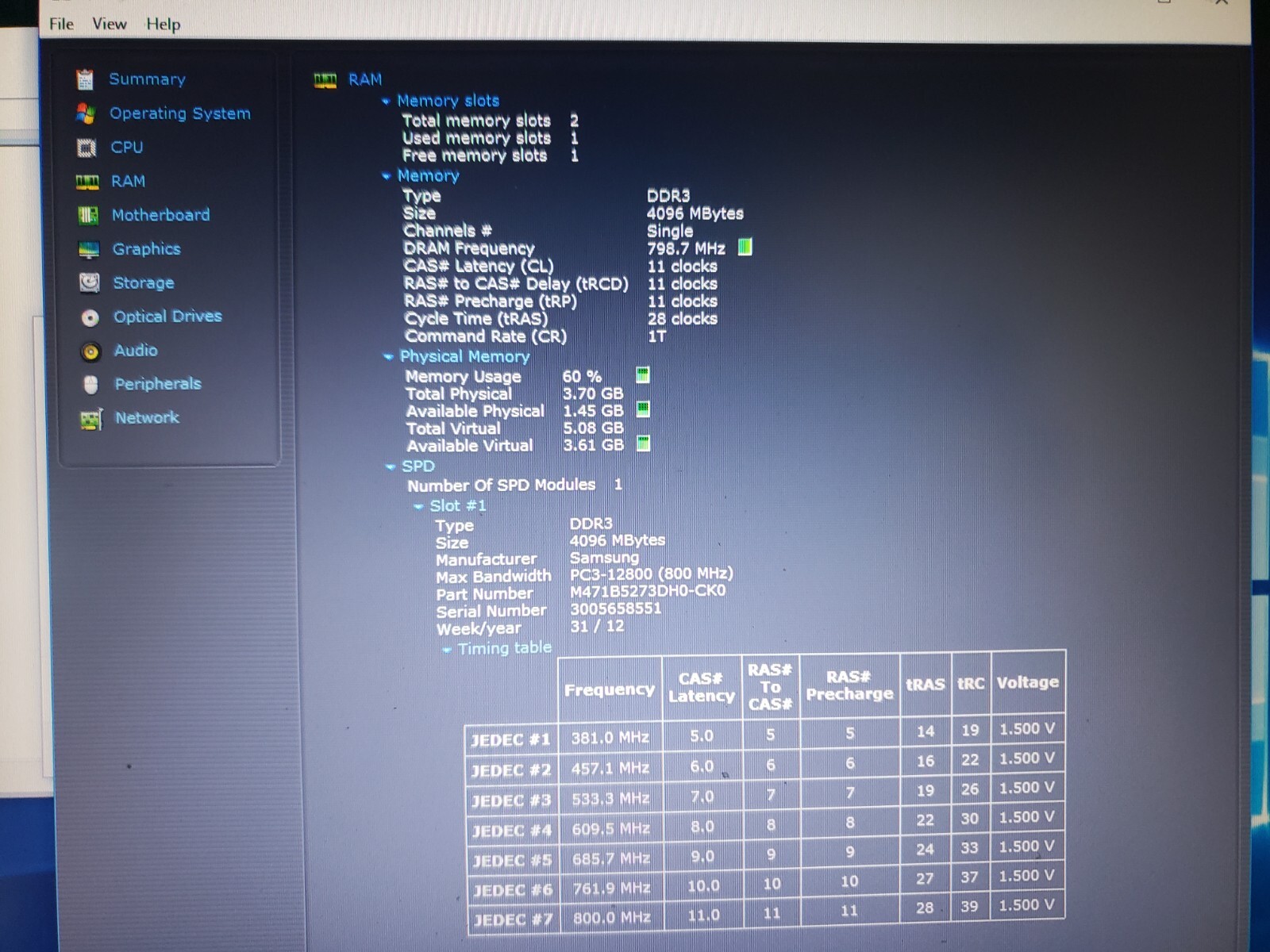 Lenovo ThinkPad T530 INTEL CORE i5-3320M @ 2.60 GHz 4GB 500GB HDD Win 10 Pro