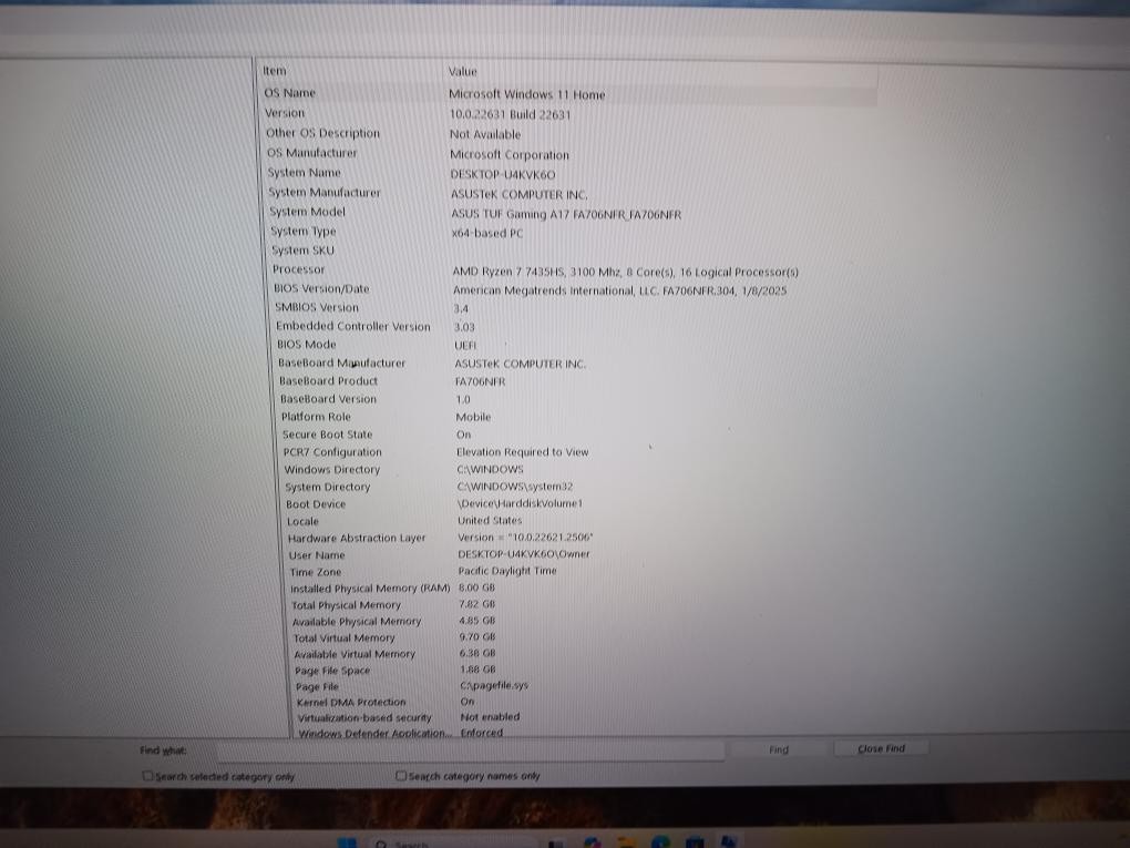 ASUS TUF GAMING A17 (P17030793)