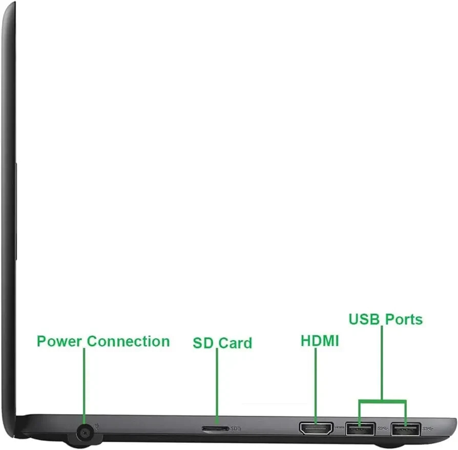 Laptop Notebook Dell Chromebook 3180 WiFi Webcam USB Bluetooth Computer