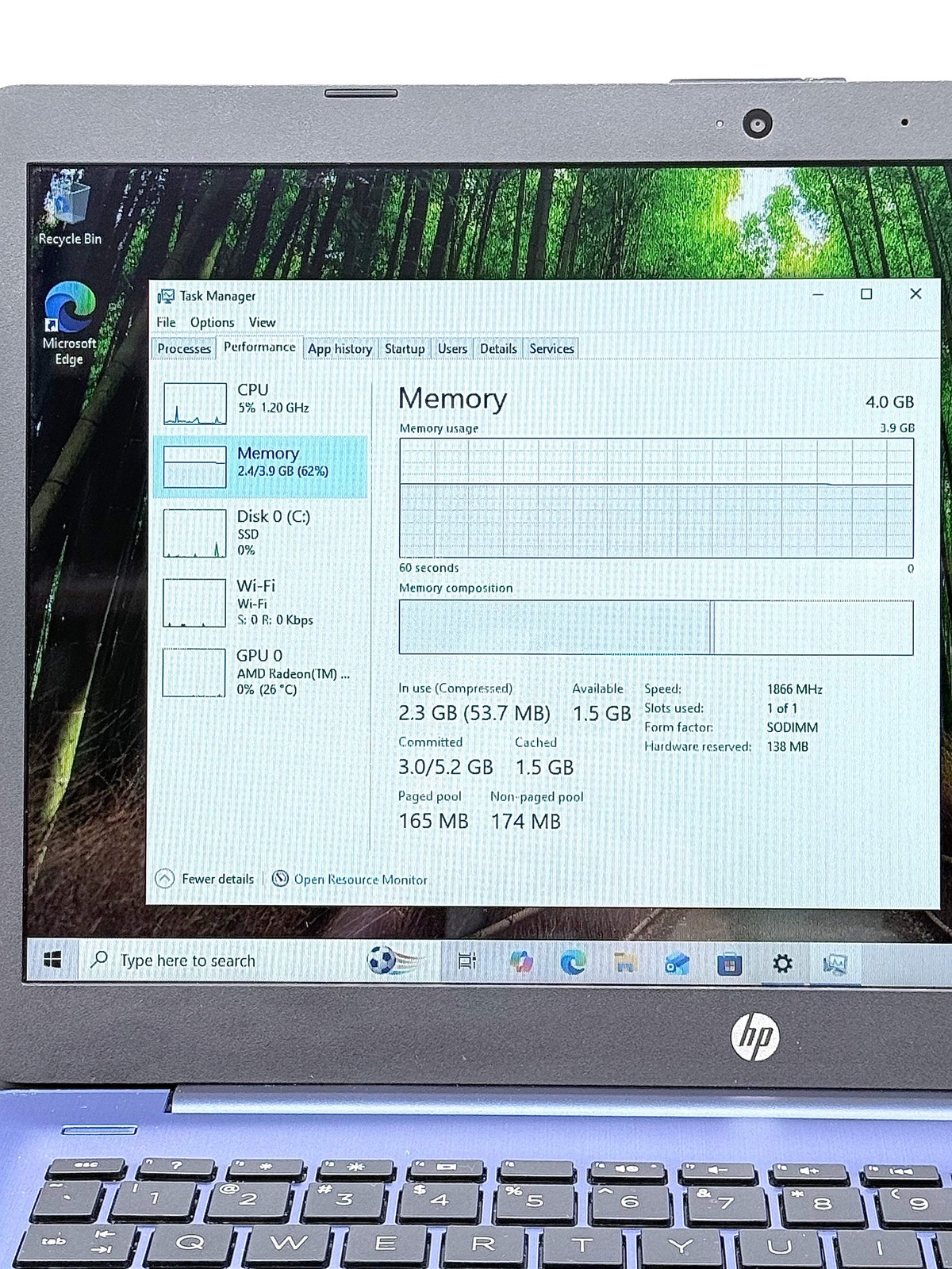 HP 14-DS0036NR 14″ Laptop 4GB RAM 64GB HDD Blue