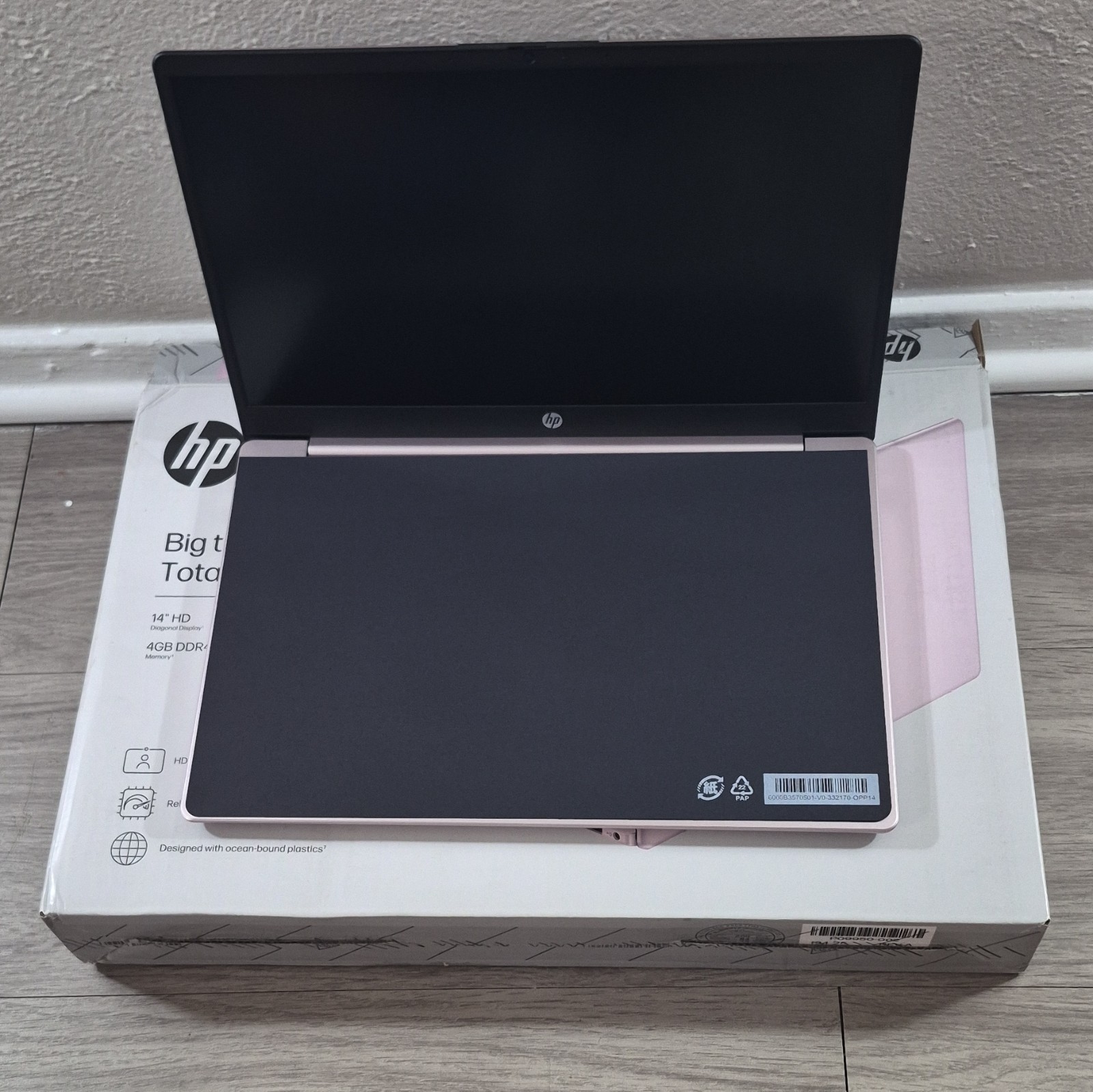 HP Laptop 14-ep2011nm 14in Pink Intel N150 4GB RAM 128GB SSD Win 11 S