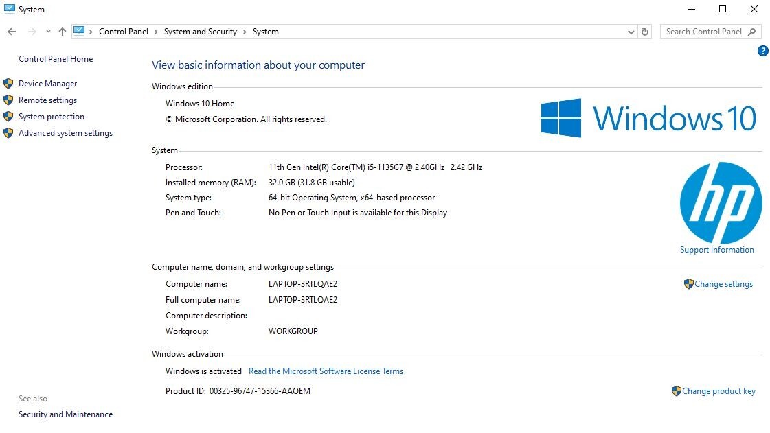 HP ENVY Laptop – 17t-cg100