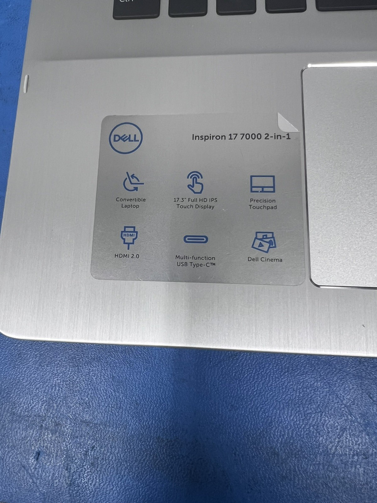 Dell Inspiron 2in1 7786 17.3 Touch Gaming Laptop i7-8565/GeForce MX250/16GB/512G