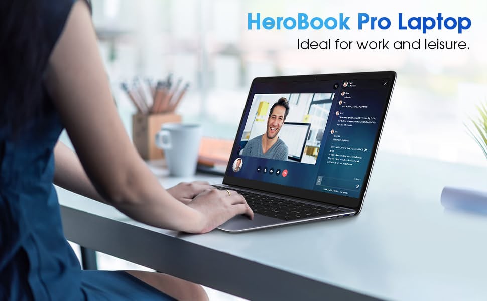 CHUWI 14.1″ HD 2.8GHz Laptop – Intel Celeron N4020 with 8GB 256GB SSD NoteBook