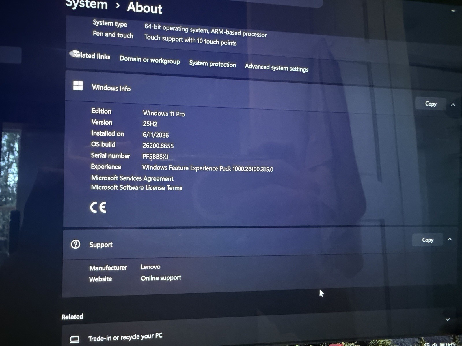 Lenovo Yoga Slim 7x 14.5” OLED Touch 32GB/1tb Snapdragon X Elite Win 11 Pro