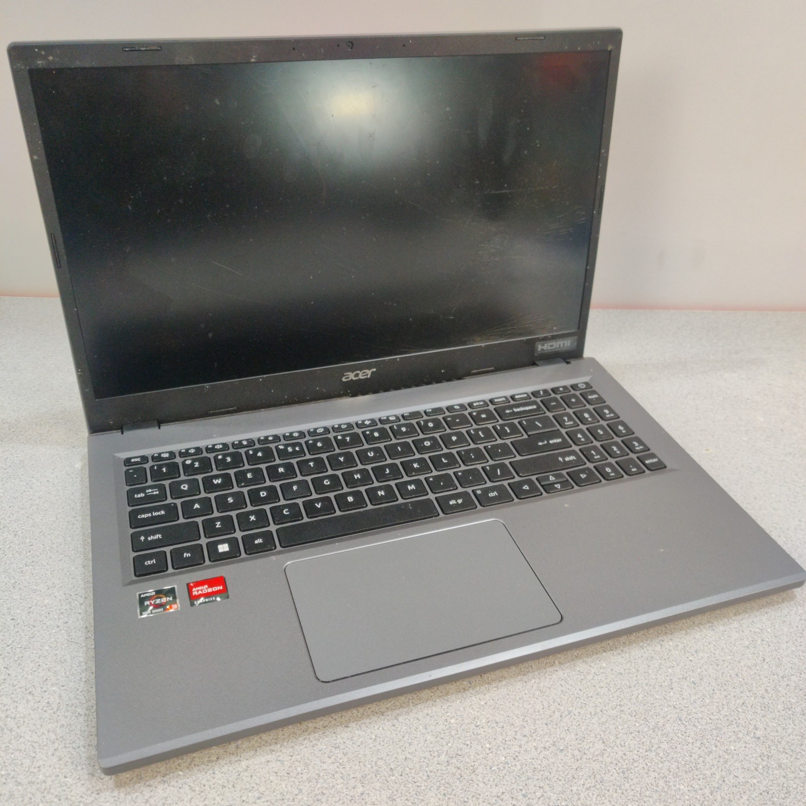 FOR PARTS Acer Extensa 15 EX215-23-R29Q 15.6″ Ryzen 3 8GB RAM DAMAGED NO BOOT