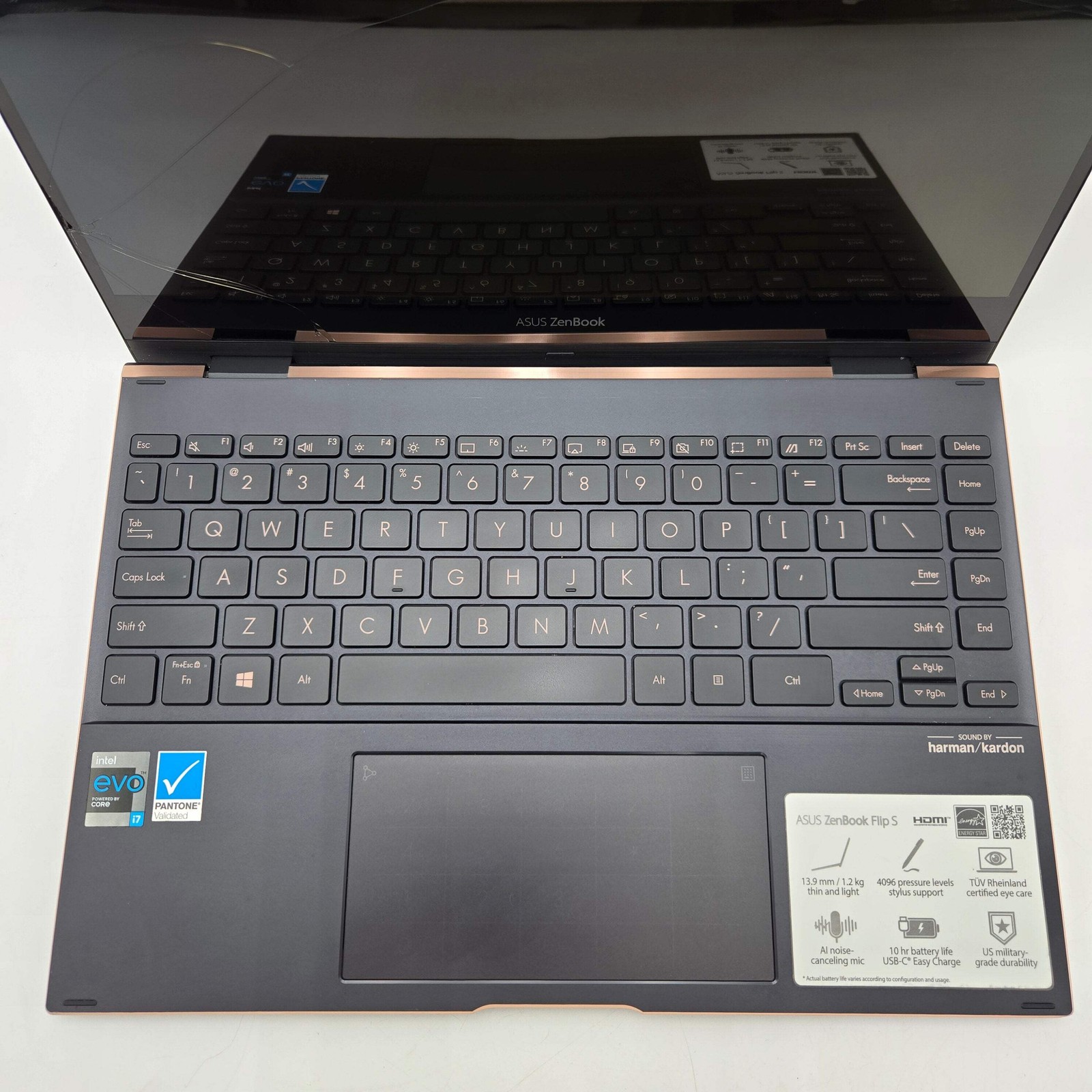 Asus ZenBook Flip S 15″ Core i7 11th Gen 16GB 1TB Laptop Bad Screen *READ*