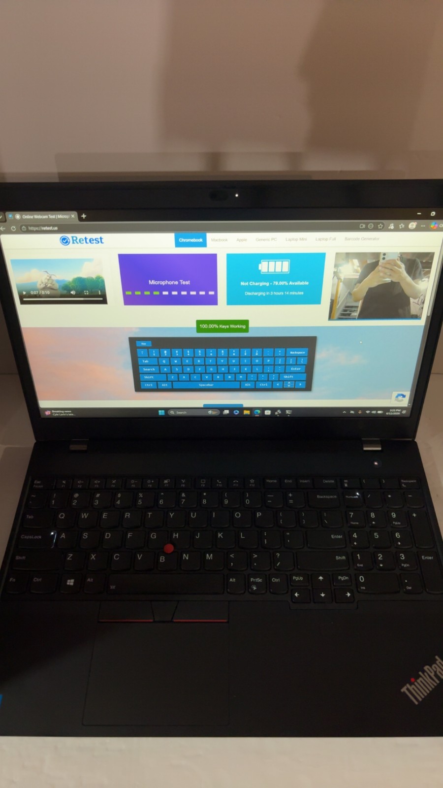 Lenovo ThinkPad T15p Gen 2 15.6″ i7-11800H 16GB 512GB SSD NVIDIA GTX 1650
