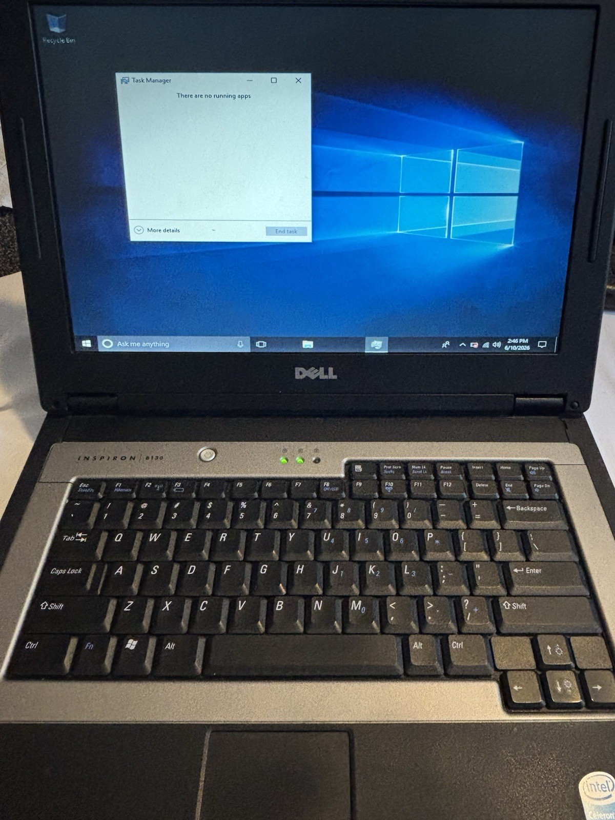 Vintage Dell Inspiron B130 Laptop M Celeron 1.60GHz 1gb RAM 36GB Win XP