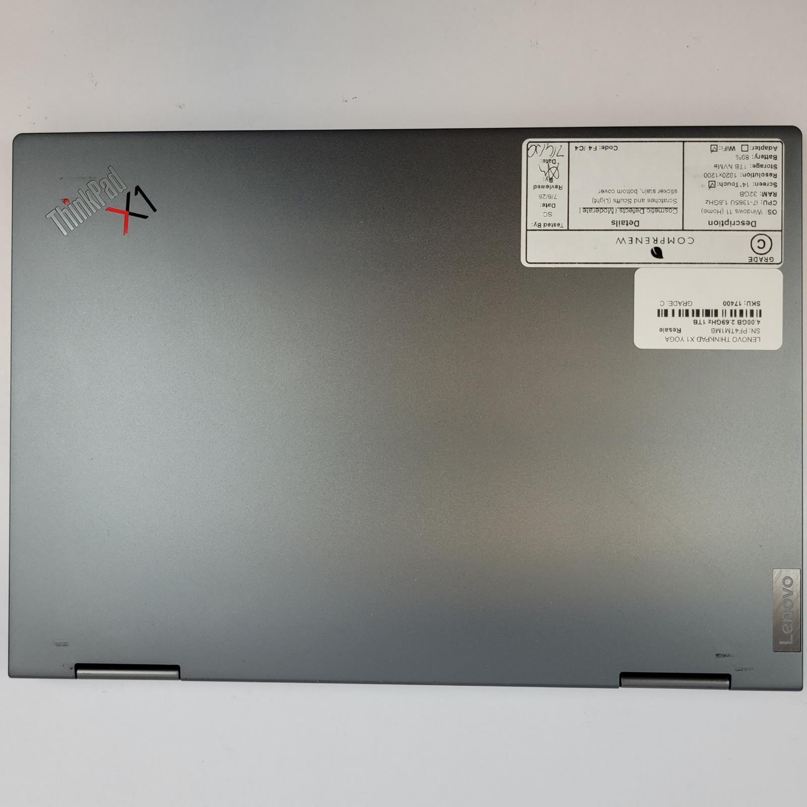 LENOVO THINKPAD X1 YOGA G8 Win 11 i7-1365U 32GB RAM 1TB NVME | Grade C | 2