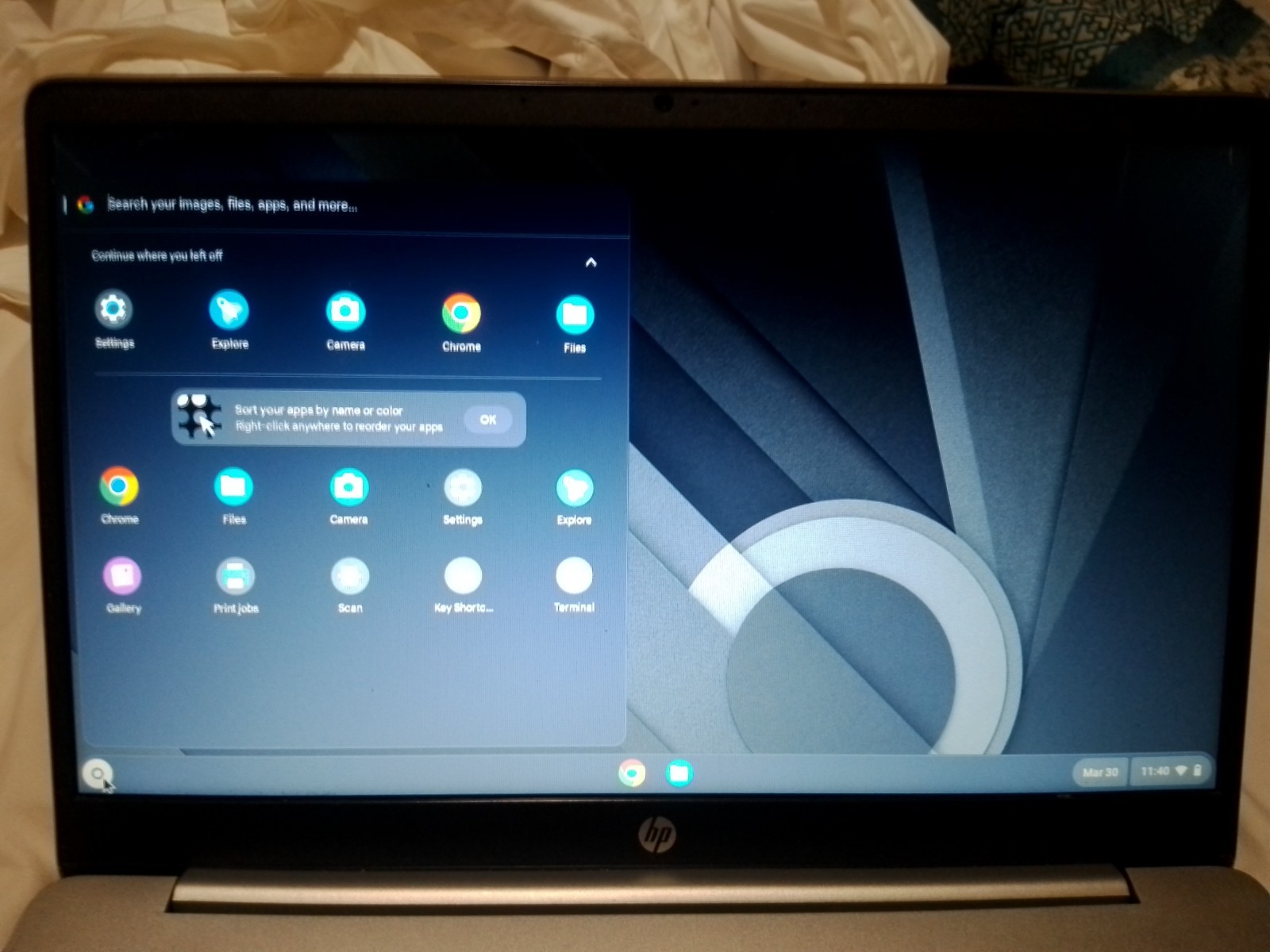 HP Chromebook Intel Core i3 14″ Laptop Silver Chrome OS USB HDMI Wi-Fi