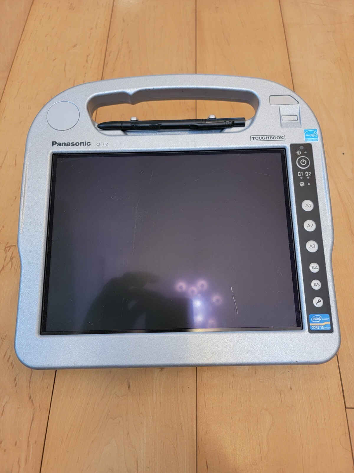 Panasonic CF-H2 Rugged Tablet Computer i5-3427U 4GB 256G WiFi 2 BATTERIES Stylus
