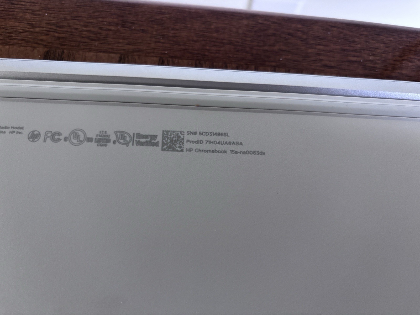 HP Chromebook 15a-na0063dx